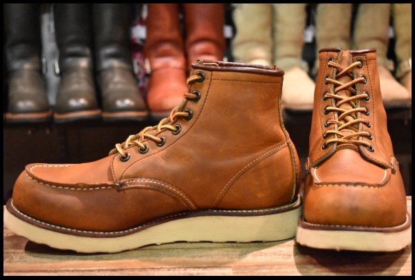 【7E 良品 サイド羽タグ 99年】レッドウィング 875 アイリッシュセッター 茶 オロイジナル モックトゥ ブーツ redwing HOPESMORE