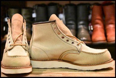 【7.5D 未使用 11年】レッドウィング 8173 スエード アイリッシュセッター ホーソーン ラフアウト モックトゥ ブーツ redwing HOPESMORE