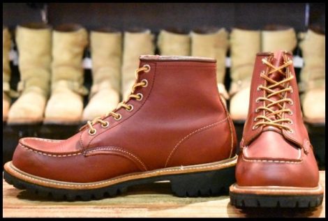 【8.5E 美品 羽タグ 00年】レッドウィング 8175 アイリッシュセッター 赤茶 オロラセット ビブラム 8135 ブーツ redwing HOPESMORE