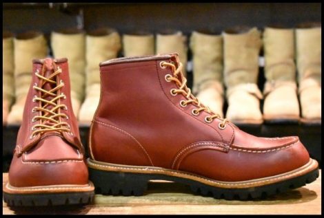 【8.5E 美品 羽タグ 00年】レッドウィング 8175 アイリッシュセッター 赤茶 オロラセット ビブラム 8135 ブーツ redwing HOPESMORE