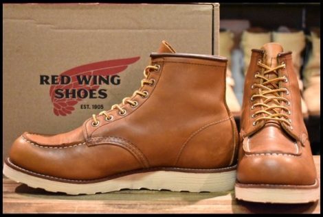 【9.5D 箱付 美品 アップサイクル 14年】レッドウィング 5875 アイリッシュセッター 茶 オロイジナル モックトゥ ブーツ redwing HOPESMORE