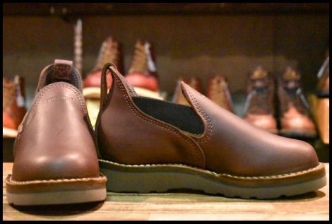 【4D 箱付 未使用】WESCO ウエスコ カスタムロメオ ブラウン 茶 ラプターソール サイドゴア 短靴 ブーツ HOPESMORE