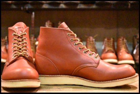 【8.5D 箱付 良品 10年】レッドウィング 8166 アイリッシュセッター 赤茶 オロラセット プレーントゥ ブーツ redwing HOPESMORE