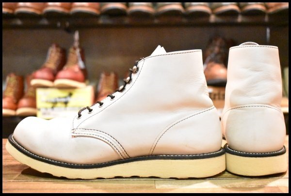 廃盤REDWING8893レッドウィング約9EEE白ホワイトBEAMS別注モック 廃盤REDWING8893レッドウィング約9EEE白ホワイトBEAMS別注モック