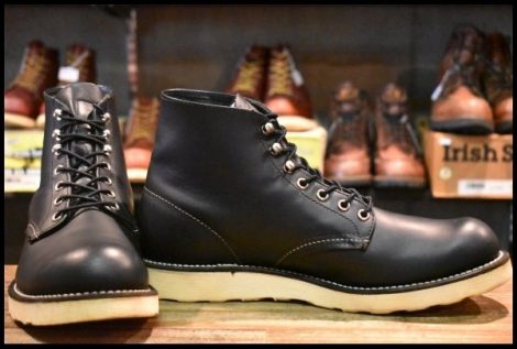 【10D 美品 09年】レッドウィング 8165 アイリッシュセッター ブラッククローム プレーントゥ 編み上げ ブーツ redwing HOPESMORE