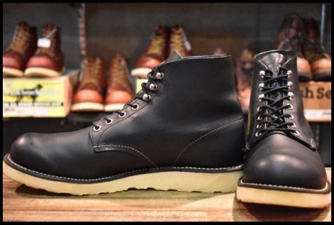 【10D 美品 09年】レッドウィング 8165 アイリッシュセッター ブラッククローム プレーントゥ 編み上げ ブーツ redwing HOPESMORE