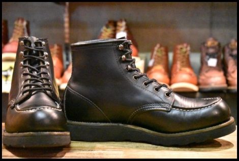 【9D 良品 羽タグ 98年】レッドウイング 8137 アイリッシュセッター 黒 ブラッククローム ブーツ カスタム redwing HOPESMORE