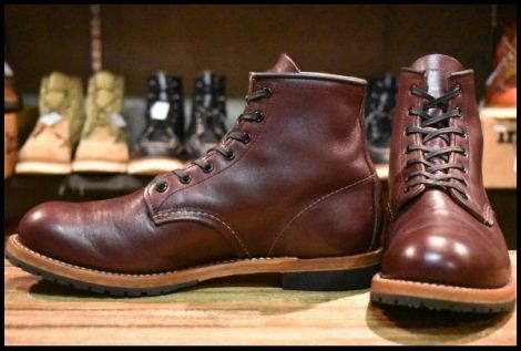 【8.5D 美品 15年】レッドウィング 9011 ベックマン ブラックチェリー フェザーストーン プレーントゥ 9411 ブーツ redwing HOPESMORE