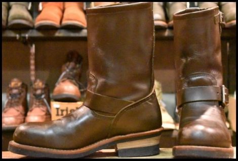 【7D 良品 09年】レッドウィング 2967 エンジニア 茶 チョコレート クローム ブラウン スチールトゥ ブーツ redwing 2269 HOPESMORE