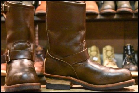 【7D 良品 09年】レッドウィング 2967 エンジニア 茶 チョコレート クローム ブラウン スチールトゥ ブーツ redwing 2269 HOPESMORE
