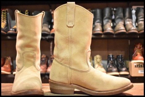 【8.5E 良品 06年】レッドウィング 8156 スエード ペコス ベージュ ホーソーン アビレーンラフアウト ブーツ redwing pecos HOPESMORE
