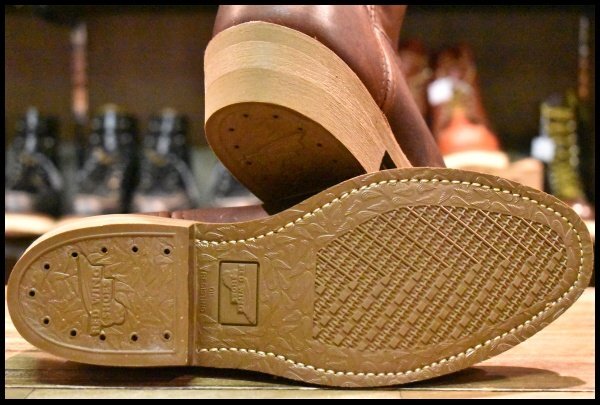 8E 箱付 未使用 07年】レッドウィング 8159 ペコス 茶 ブラウン