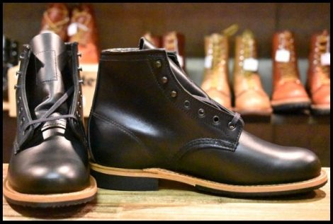 【6.5D 箱付 未使用 24年】レッドウィング 9423 ベックマン 黒 ブラック エクスカリバー プレーントゥ 9414 9014 ブーツ redwing HOPESMORE