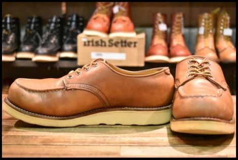 【9D 良品 旧羽タグ】レッドウィング 8104 オックスフォード 赤茶 オロラセット 短靴 ローカット ブーツ redwing HOPESMORE