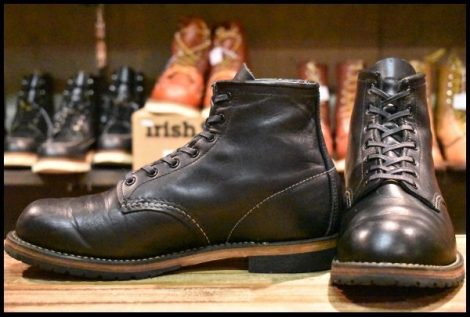 【8EE 良品 19年】レッドウィング 9414 ベックマン 黒 ブラック フェザーストーン プレーントゥ 9014 ブーツ redwing HOPESMORE