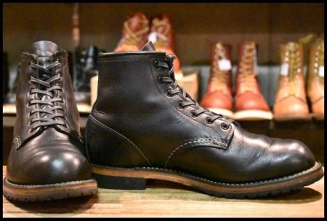 【8EE 良品 19年】レッドウィング 9414 ベックマン 黒 ブラック フェザーストーン プレーントゥ 9014 ブーツ redwing HOPESMORE