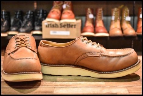 【9D 良品 旧羽タグ】レッドウィング 8104 オックスフォード 赤茶 オロラセット 短靴 ローカット ブーツ redwing HOPESMORE