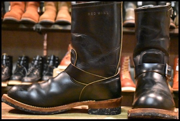 【9D 良品 14年 カスタム】レッドウィング 9268 エンジニア 黒 ブラッククローンダイク 2966 ブーツ redwing HOPESMORE