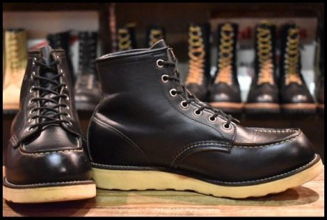 【8.5EE 良品 羽タグ 00年】レッドウィング 8130 アイリッシュセッター 黒 ブラッククローム モックトゥ 8179 ブーツ redwing HOPESMORE
