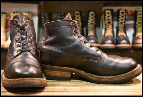 【7.5E 良品】ホワイツ セミドレス ブラウンドレス 茶 ビブラム700シングル レースアップ ブーツ HOPESMORE