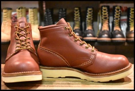 【7E 箱付 美品 21年】WESCO ウエスコ ジョブマスター レッドウッド 赤茶 6インチハイト 編み上げ ラプター ブーツ HOPESMORE