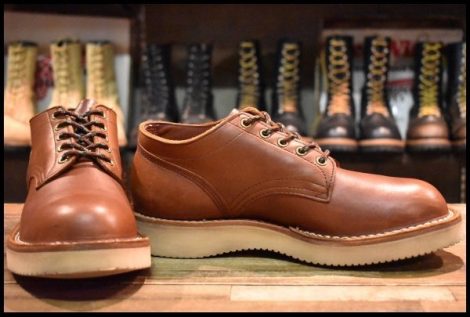 【9E 美品 ネペンテス別注】HATHORN ハソーン オックスフォード レッドウッド ビブラム2021 シューズ スエード 短靴 ブーツ HOPESMORE
