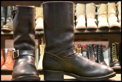 【9.5E? 良品】WESCO ウエスコ ボス ブラック 黒 11インチハイト ビブラム430シングル ブーツ エンジニア BOSS HOPESMORE