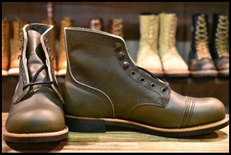 【7.5D 箱付 未使用 24年】レッドウィング 8078 アイアンレンジャー グリーン アルパイン ポーテージ 緑 ブーツ redwing HOPESMORE