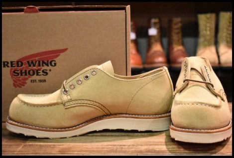 【8D 箱付 未使用 24年】レッドウィング 8079 オックスフォード ホーソーンアビレーンラフアウト ベージュ ブーツ redwing HOPESMORE