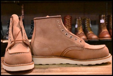 【8.5D 箱付 未使用 23年】レッドウィング 8208 アイリッシュセッター ダスティローズ ラフアウト ピンク ブーツ redwing HOPESMORE