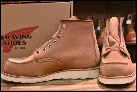 【8.5D 箱付 未使用 23年】レッドウィング 8208 アイリッシュセッター ダスティローズ ラフアウト ピンク ブーツ redwing HOPESMORE