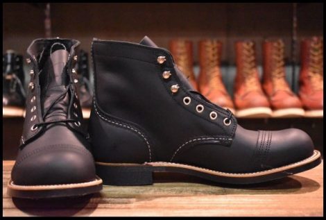 【8D 箱付 未使用 24年】レッドウィング 8084 アイアンレンジャー ブラック ハーネス 黒 キャップトゥ ブーツ redwing HOPESMORE