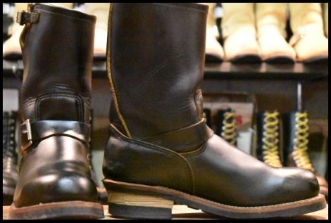 【9D 良品 18年】レッドウィング 9268 エンジニア 黒 ブラック クローンダイク スチールトゥ ブーツ redwing HOPESMORE