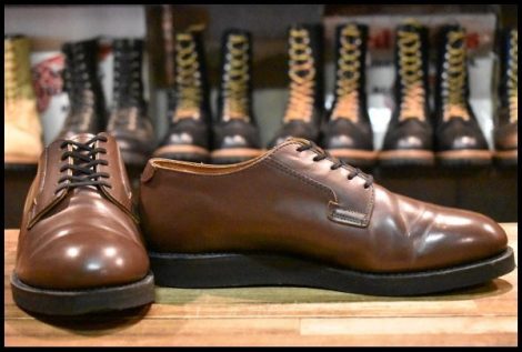 【9D 美品 15年】レッドウィング 9101 ポストマン シューズ 茶 ブラウン オックスフォード 短靴 編み上げ ブーツ redwing HOPESMORE