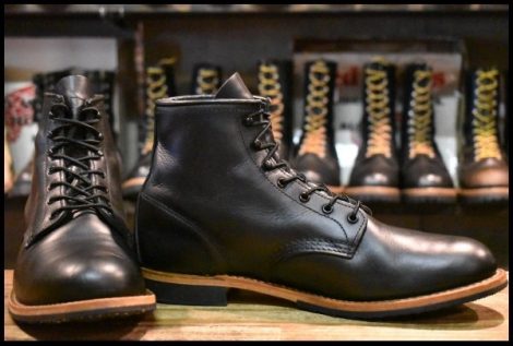 【10.5D 美品 24年】レッドウィング 9423 ベックマン 黒 ブラック エクスカリバー プレーントゥ 9414 9014 ブーツ redwing HOPESMORE