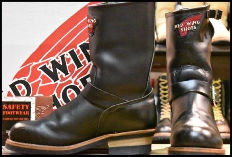 【8D 箱付 良品 PT99刺繍 Y’S別注】レッドウィング 2268 エンジニア 黒 ブラッククローム ヨージヤマモト ブーツ redwing ワイズ HOPESMORE