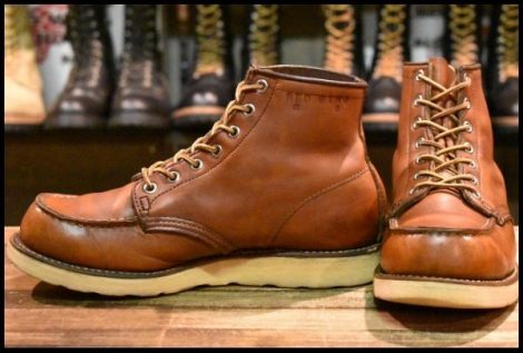 【7.5E 良品 旧犬タグ スクエアステッチ 82年5月刻印】レッドウィング 875 アイリッシュセッター 茶 ビンテージ ブーツ redwing HOPESMORE