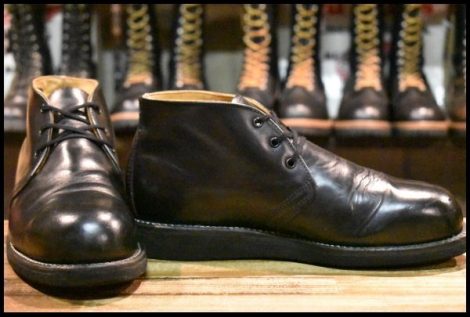 【8EE 良品 ASTM 13年】レッドウィング 2597 ポストマン チャッカ 黒 ブラック シャパラル 短靴 ブーツ redwing HOPESMORE