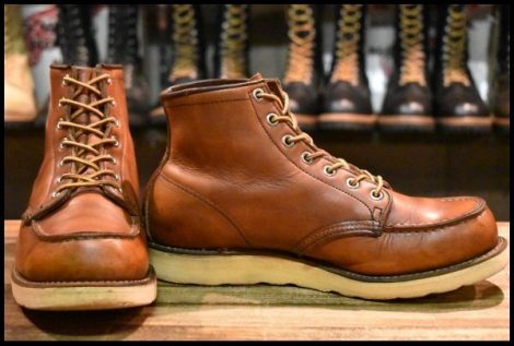 【7.5E 良品 旧犬タグ スクエアステッチ 82年5月刻印】レッドウィング 875 アイリッシュセッター 茶 ビンテージ ブーツ redwing HOPESMORE