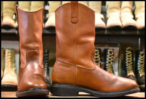 【9.5D 良品 旧羽タグ 84年11月刻印】レッドウィング 1167 ペコス 茶 スーパーソール 1104 1155 ブーツ redwing pecos HOPESMORE