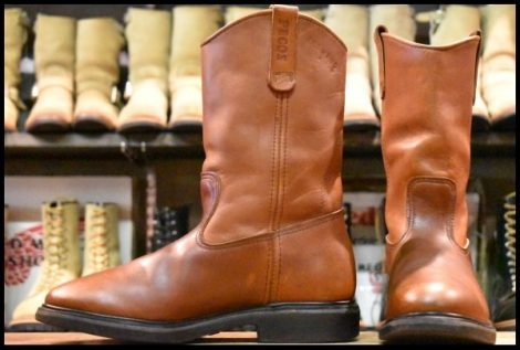 【9.5D 良品 旧羽タグ 84年11月刻印】レッドウィング 1167 ペコス 茶 スーパーソール 1104 1155 ブーツ redwing pecos HOPESMORE