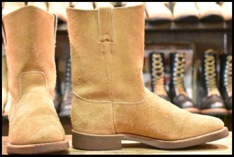 【7EE 良品】Chippewa チペワ 01589 プルオンブーツ ペコス ベージュ ラフアウト ブーツ pecos レッドウィング 1188 HOPESMORE