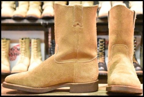 【7EE 良品】Chippewa チペワ 01589 プルオンブーツ ペコス ベージュ ラフアウト ブーツ pecos レッドウィング 1188 HOPESMORE