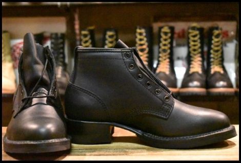 【8EE 箱付 未使用 24年】WESCO ウエスコ カスタムパッカー 黒 ブラック ビブラム705シングル ジョブマスター ブーツ HOPESMORE