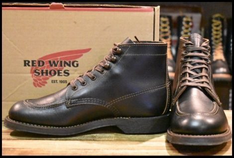 【6D 美品 19年】レッドウィング 8075 1930s スポーツ ブラック プレーリー フラットボックス 黒 編み上げ ブーツ redwing HOPESMORE