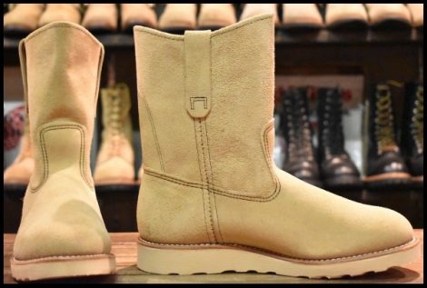 【7.5E 箱付 未使用 12年】レッドウィング 8168 スエード ペコス ホーソーンアビレーンラフアウト ブーツ redwing pecos HOPESMORE