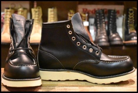 【7E DEAD 犬タグ 99年】レッドウィング 8179 アイリッシュセッター 黒 ブラッククローム モックトゥ ブーツ redwing HOPESMORE