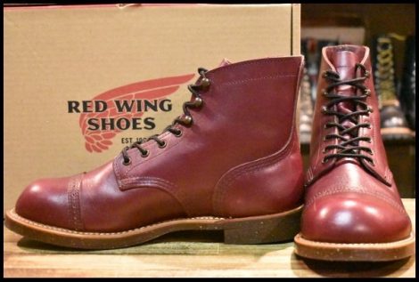 【8D 箱付 美品 16年】レッドウィング 8012 アイアンレンジ マンソン バーガンディ セトラー キャップトゥブーツ redwing HOPESMORE