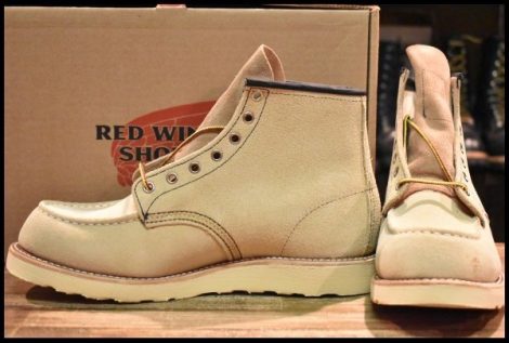 【9.5E 箱付 未使用 12年】レッドウィング 8173 スエード アイリッシュセッター ホーソーン ラフアウト モック ブーツ redwing HOPESMORE