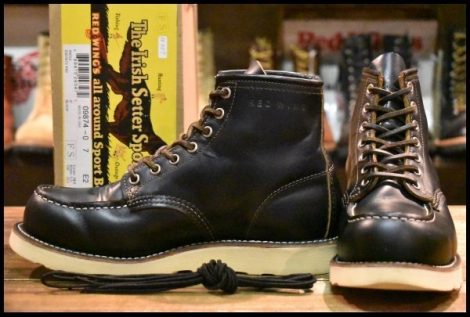 【7EE 箱付 良品 16年】レッドウィング 9874 アイリッシュセッター ブラック クローンダイク 黒 編み上げ モック ブーツ redwing HOPESMORE